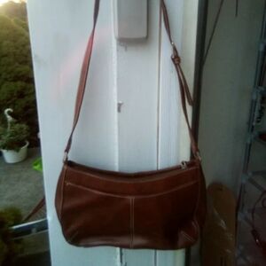 💙Vtg brown leather Etienne Aigner shoulder bag
